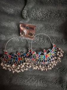 Colorful Hoop Dangle Earrings