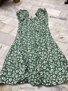 Floral Green Dress