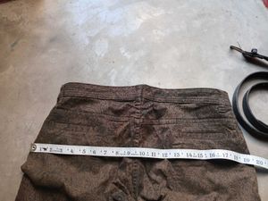 Paisley Print New Pants &amp; Belt