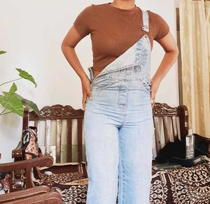 Light Wash Denim Overalls