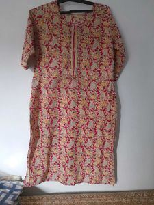 Floral cotton used Kurta Set