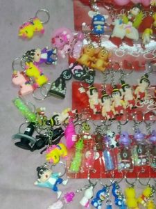100 Plus Pieces In variety of Cute Keychains