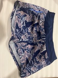 Abstract Print Gym Shorts