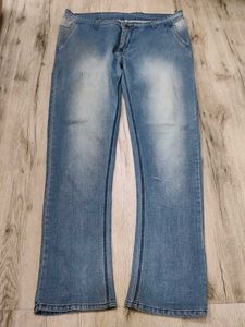 Sc9002 White Bootcut Jeans Waist 36