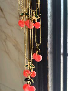Cute Cherry Pendant Necklace..