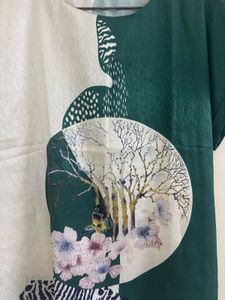 Zara Graphic Print Top