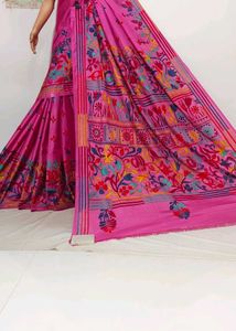 New Kantha Embroidery Saree with blouse piece