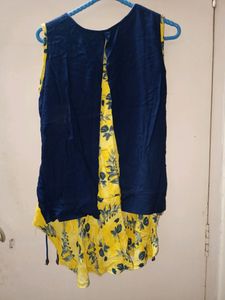 Yellow And Blue Top