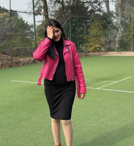 Hot Pink Faux Leather Jacket – Lefties