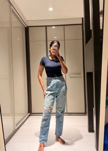 Ripped Light Wash Jeans