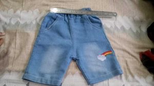 kids boys and girls short denim thick fabric nikar