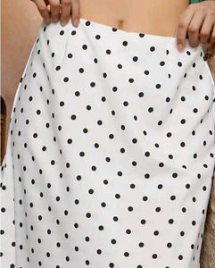 Polka Dot Midi Skirt