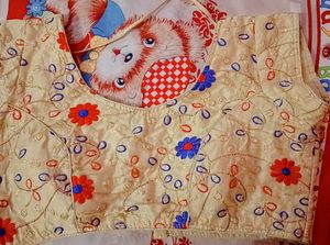 Perfect Embroided Golden Blouse