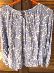 Floral Print Long Sleeve Blouse