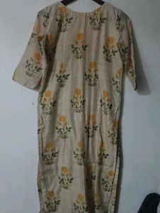 Elegant Floral Print Kurta