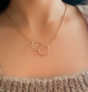 Double Ring Chain Necklace