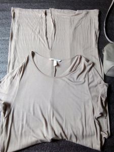 Combo Of Sling Bag N HnM Tshirt Dress
