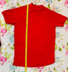 Turtle neck T-Shirt (Orange)