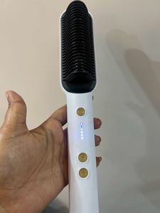 Green Hair Straightener Brush