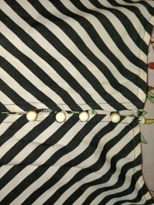 Black And White Stripes Top