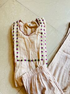 Elegant Embroidered Kurta Set