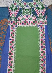 Embroidered Bird &amp; Floral Kurti