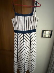 Striped -  Elegant Midi Dress