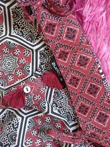 Patterned Sleeveless Dress