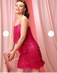 Rose Pink Frill Dress