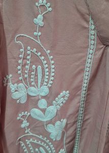 Embroidered Pink Top