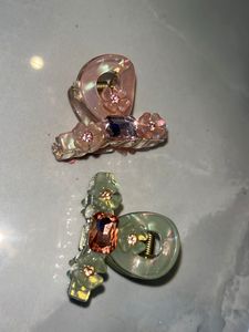 Floral Hair Clips - 2 pc