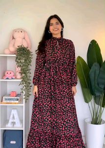 Floral Print Maxi Dress