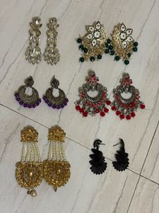 Combo Of 6 Earrings
