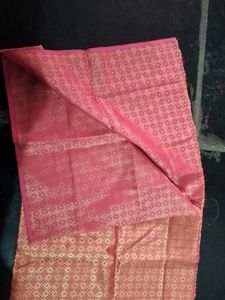 Pink &amp; Gold Patterned Fabric blouse piece