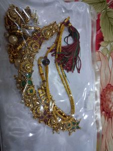 Kundan Necklace &amp; Earring Set