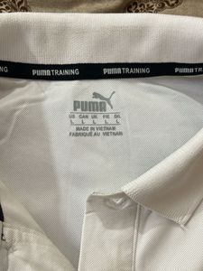 Puma White Polo Shirt