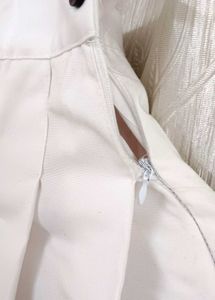 White korean mini skirt