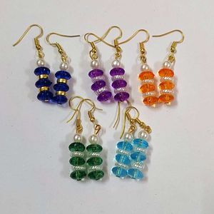 Earrings; set of 5 pairs