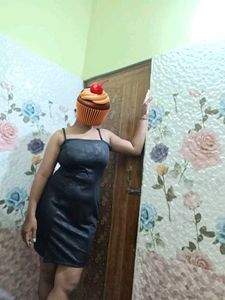 Black Leaf Printed Bodycon Dress