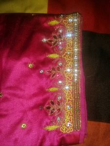 Embroidered Pink Blouse