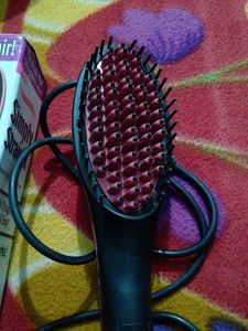 the hair straighten brush from ceramic for simply