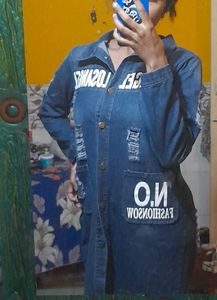 Denim Jacket Cum Dress
