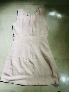Elegant Pink Pleated Sleeveless  Dress