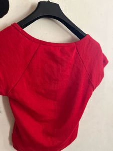 Red Crop Top