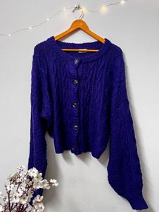 Purple Cardigan