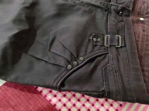 Wine Colour Denim Jeans