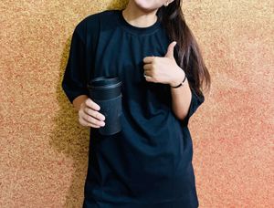Oversized Black Tee