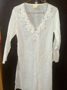 Embellished White Top