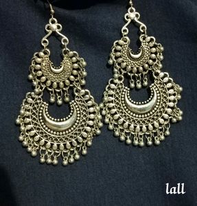 Silver Oxidised Earrings