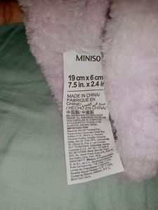 New Miniso Purple Peach Soft Headband